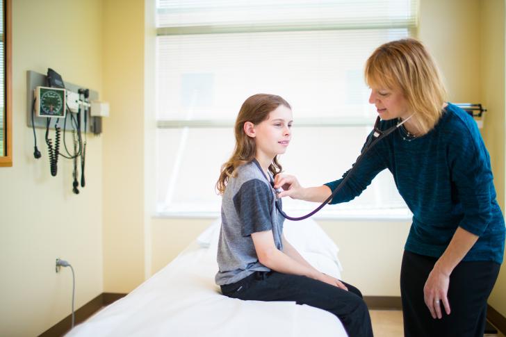 child at doctor